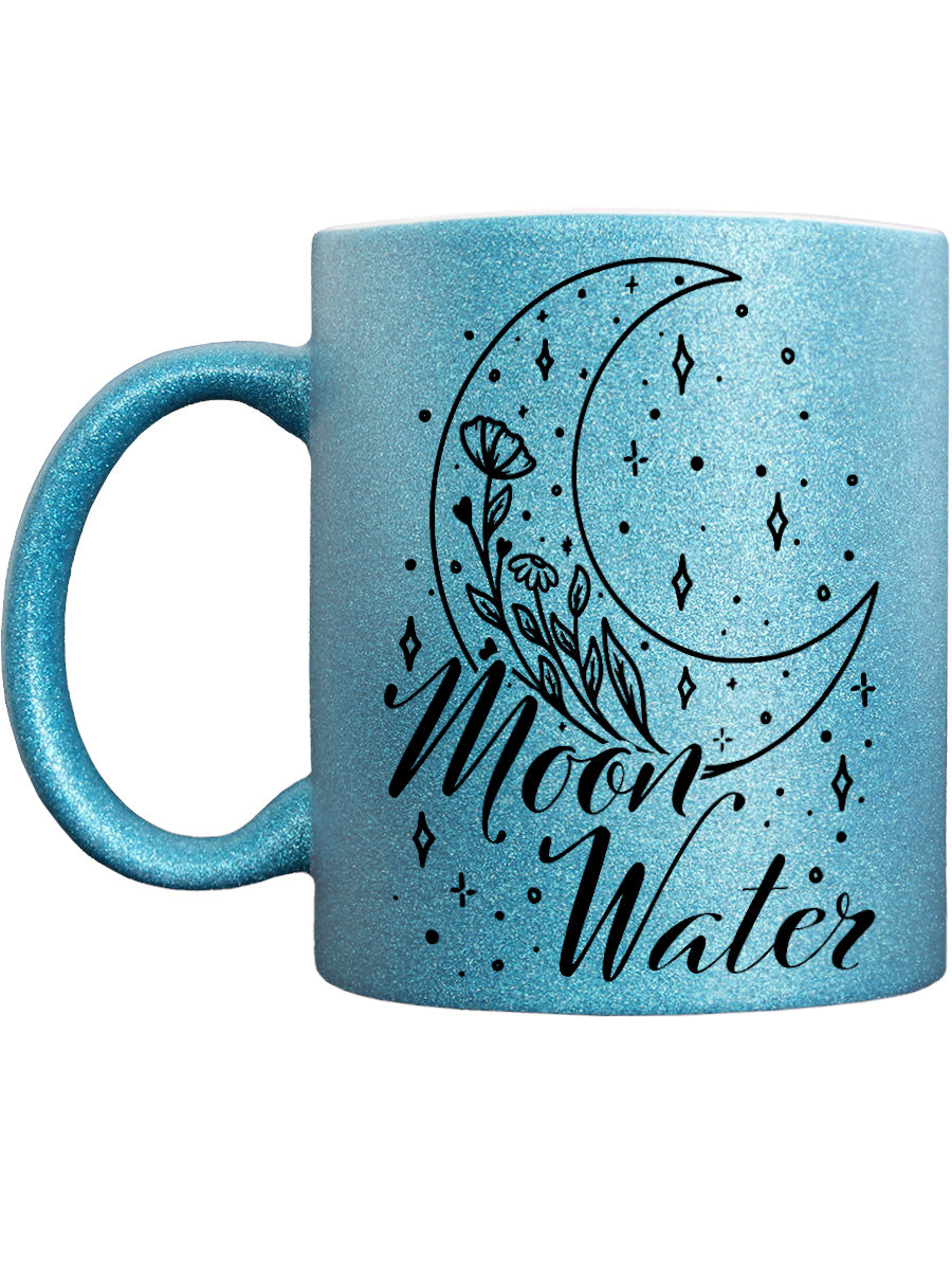 Moon Water Blue Glitter Mug