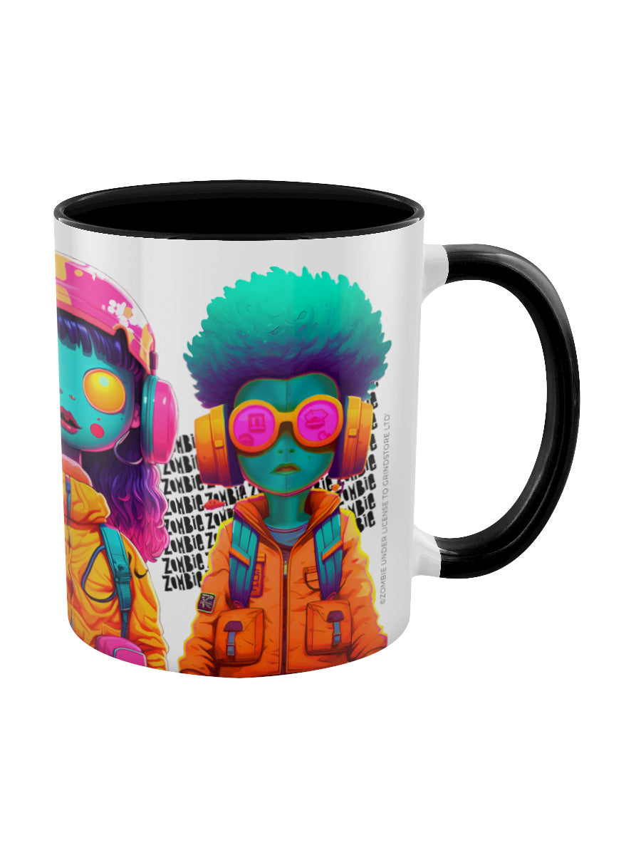 Zombie Line Up Black Inner 2-Tone Mug