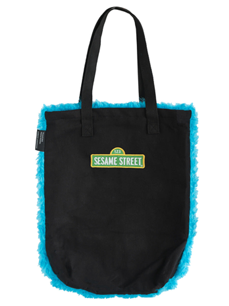 Sesame Street Cookie Monster Premium Plush Tote Bag