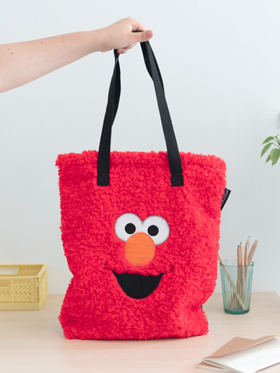 Sesame Street Elmo Premium Plush Tote Bag