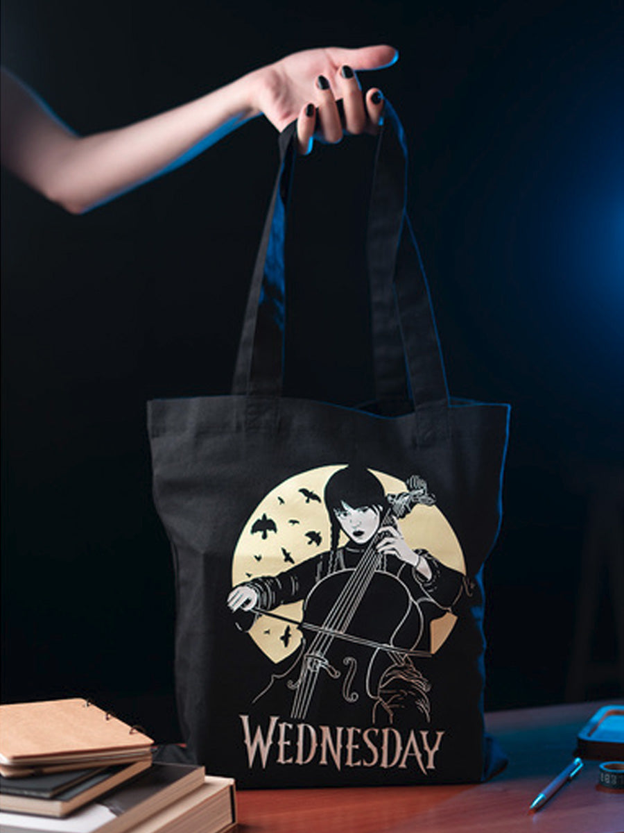 Wednesday Black Tote Bag