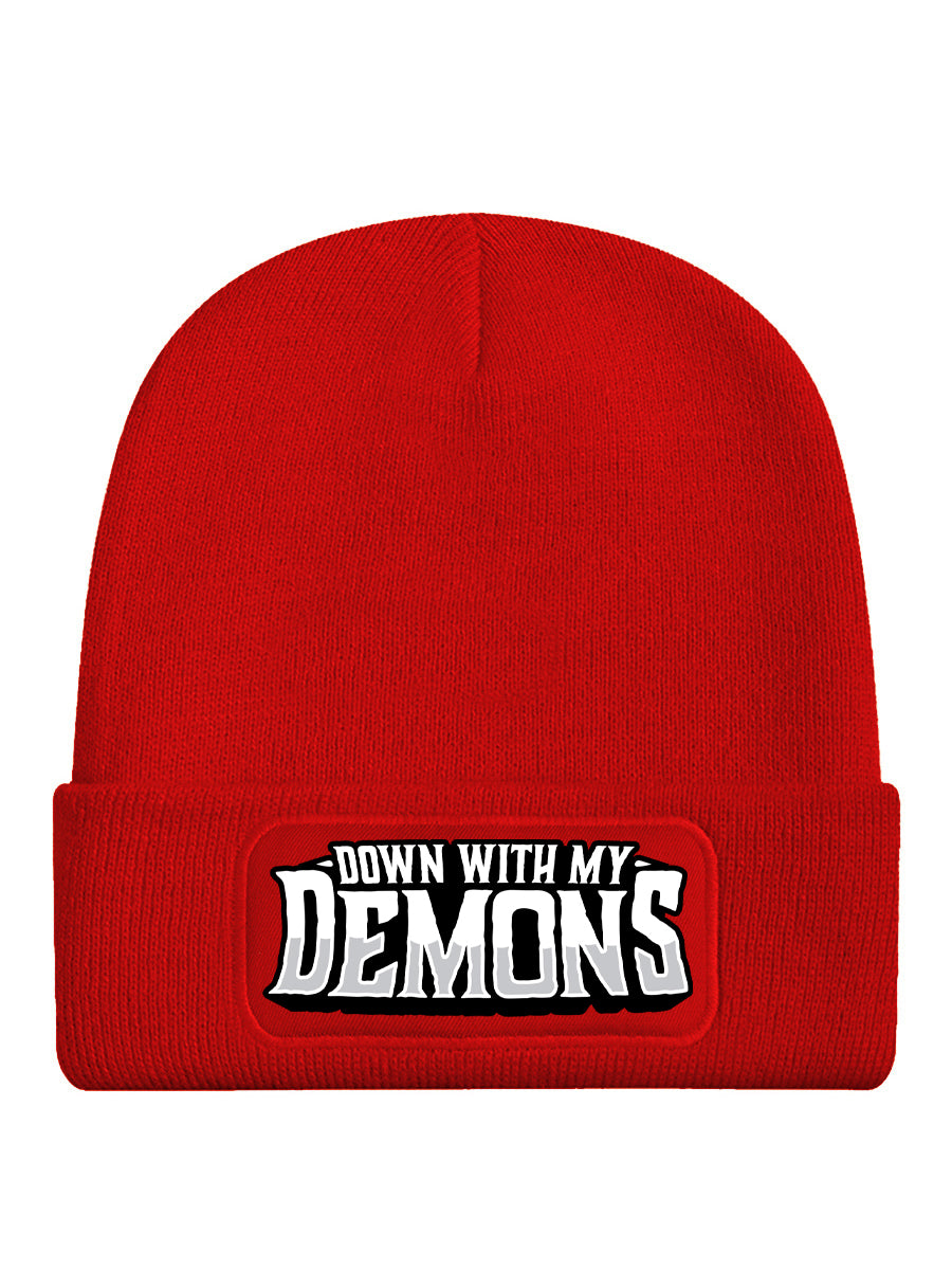 Down With My Demons Red Beanie