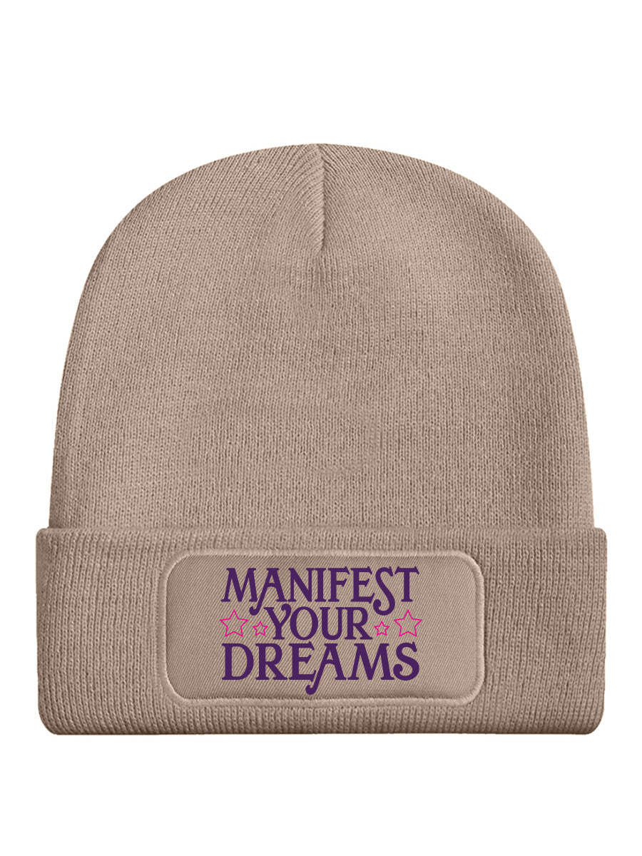 Manifest Your Dreams Cream Beanie