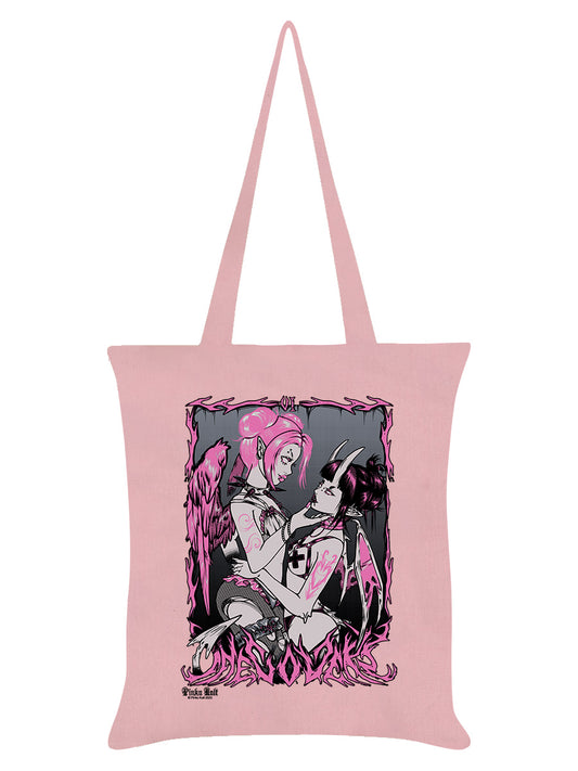 Pinku Kult The Lovers Light Pink Tote Bag