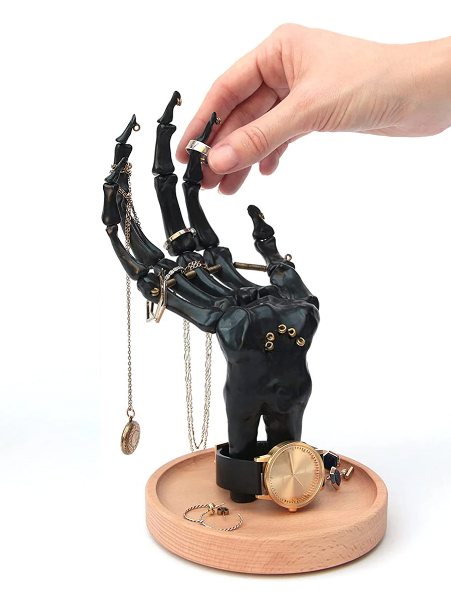 Black Skeleton Hand Jewellery Tidy