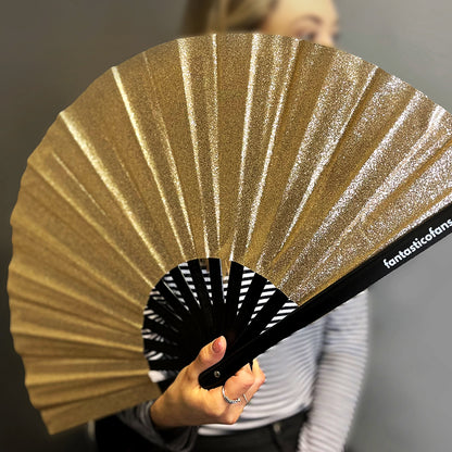 Fantastico Fans Gold Mega Glitter XL Fan