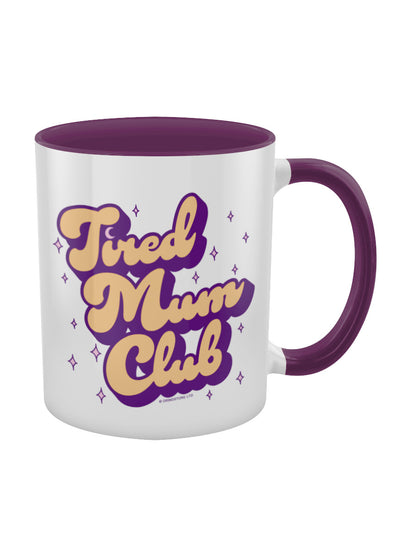Tired Mum Club Purple Inner 2-Tone Mug
