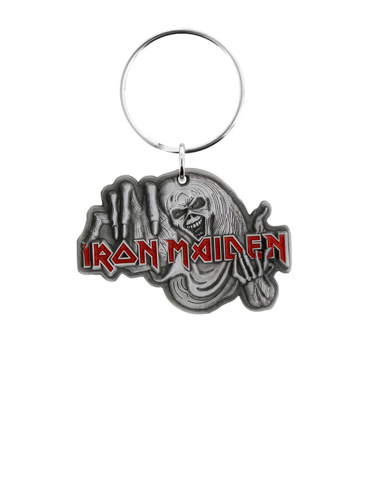 Iron Maiden The Number Of The Beast Cast Metal Keyring