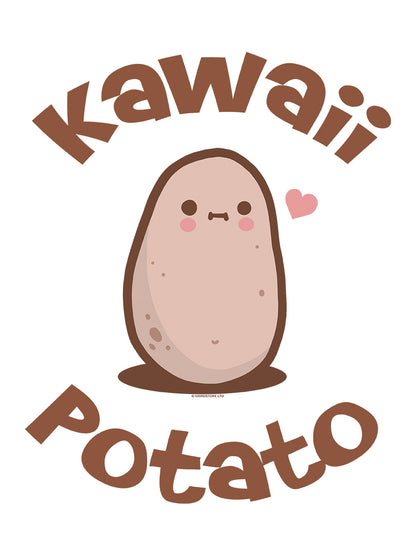 Kawaii Potato Ladies White T-Shirt