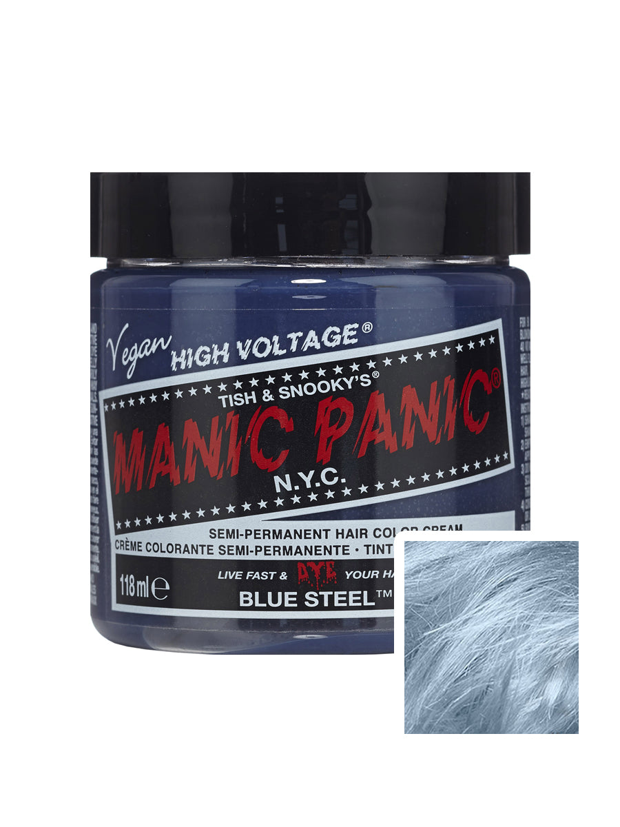 Manic Panic High Voltage Classic Cream Formula Colour Hair Dye 118ml - Blue Steel