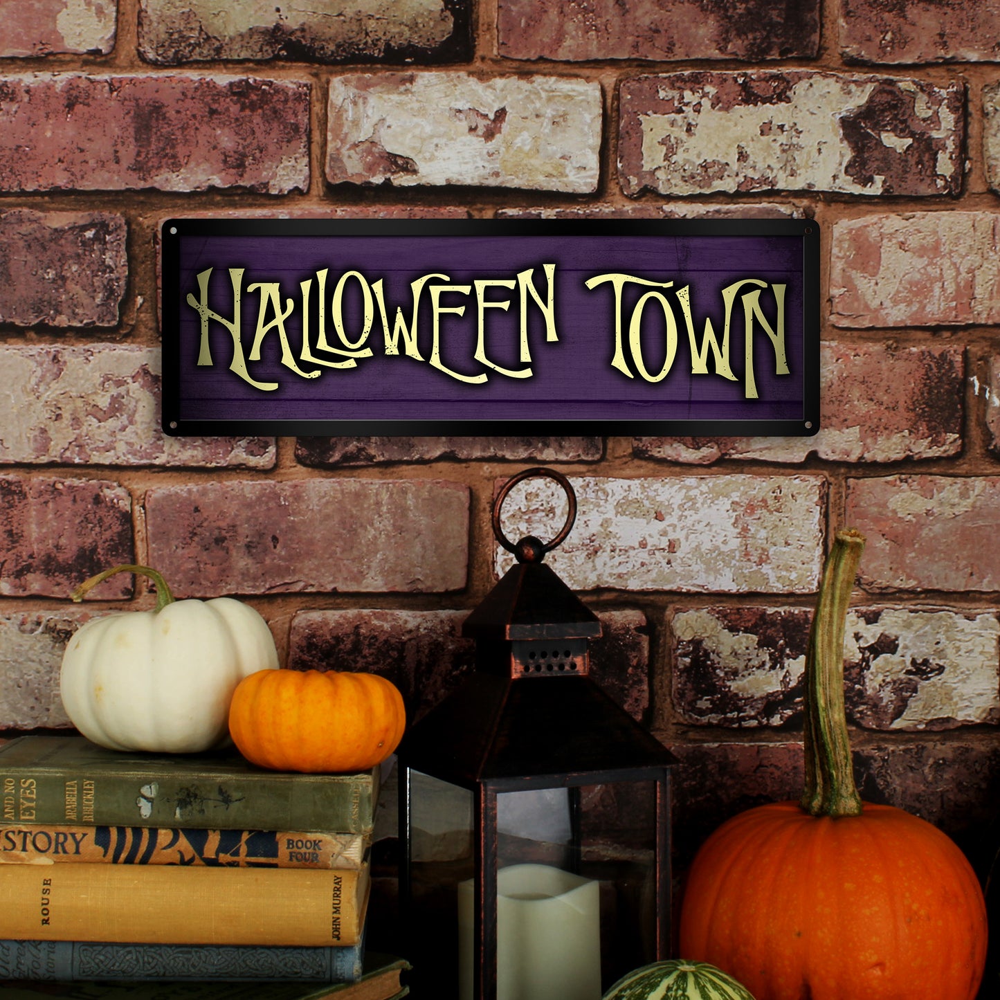 Halloween Town Slim Tin Sign