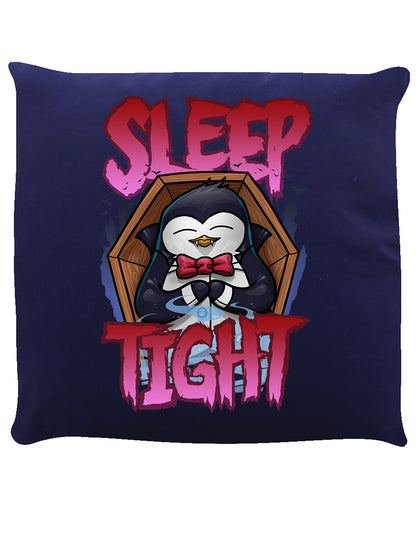 Psycho Penguin Sleep Tight Navy Cushion