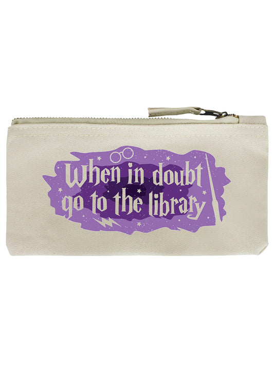 When In Doubt Go To The Library Pencil Case