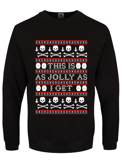 This Is As Jolly As I Get Men's Black Christmas Jumper