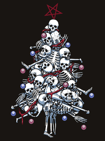 Pile o' Bones Men's Black Christmas Jumper