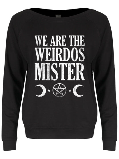 We Are The Weirdos Mister Ladies Black Slounge Sweater