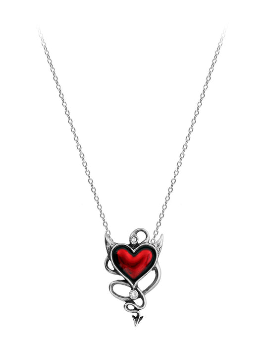 Alchemy Devil Heart Pendant Necklace