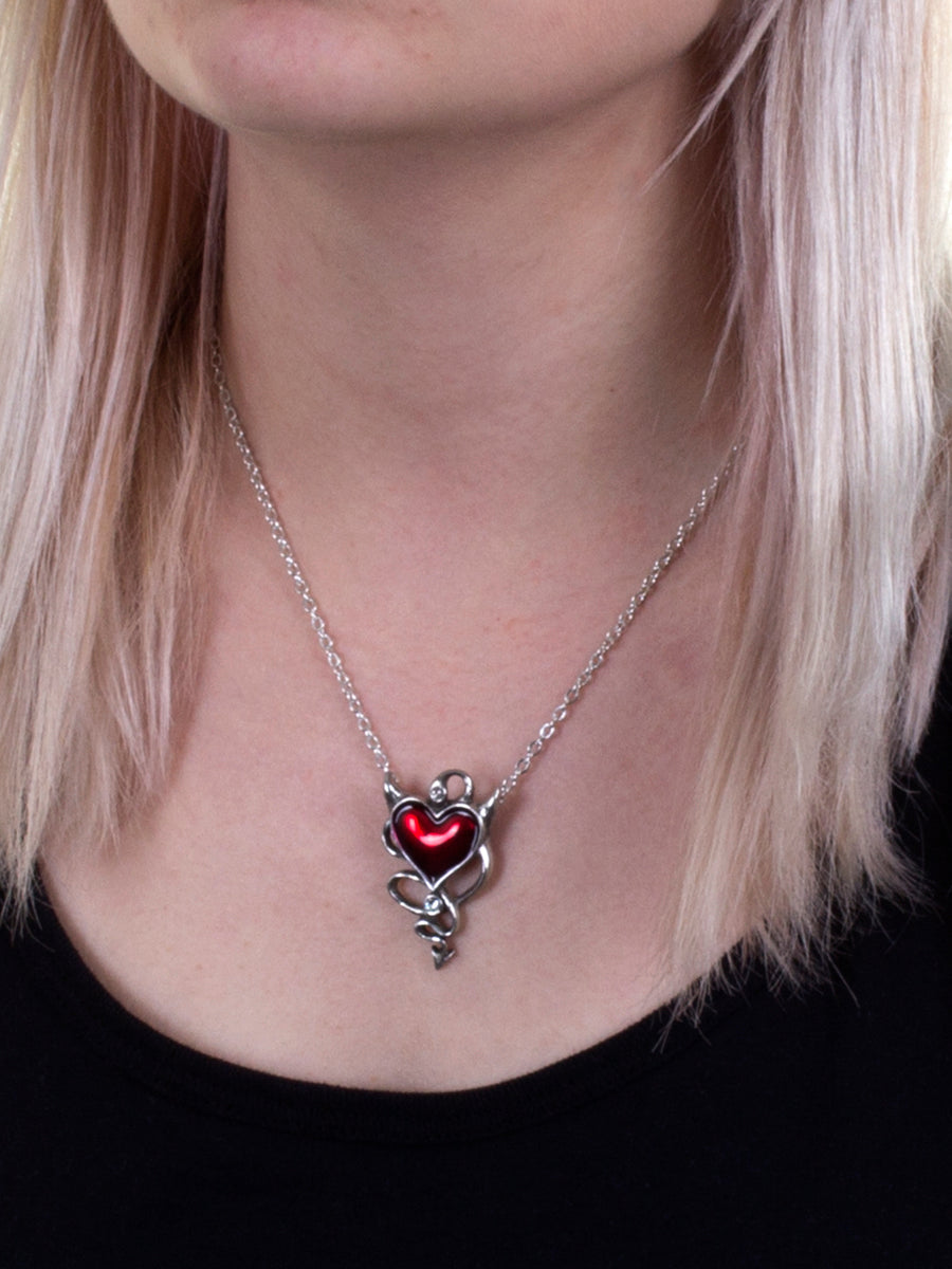 Alchemy Devil Heart Pendant Necklace