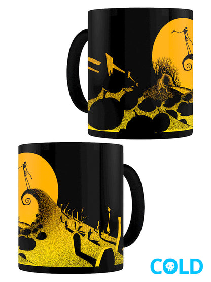 Nightmare Before Christmas Graveyard Scene Heat Changing Mug