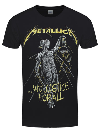 Metallica And Justice For All Tracks Men's Black T-Shirt