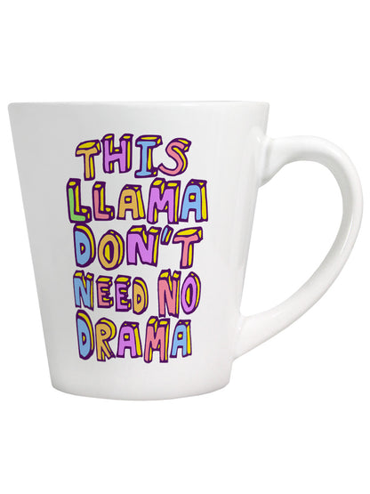 This Llama Don't Need No Drama Latte Mug
