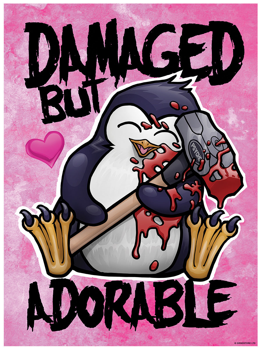 Psycho Penguin Damaged But Adorable Mini Poster