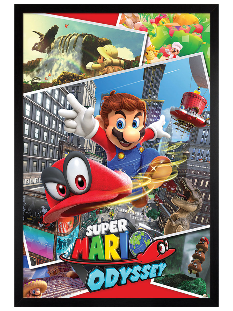 Super Mario Odyssey Collage Poster