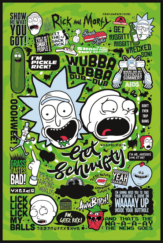 Rick and Morty Quotes Maxi Poster