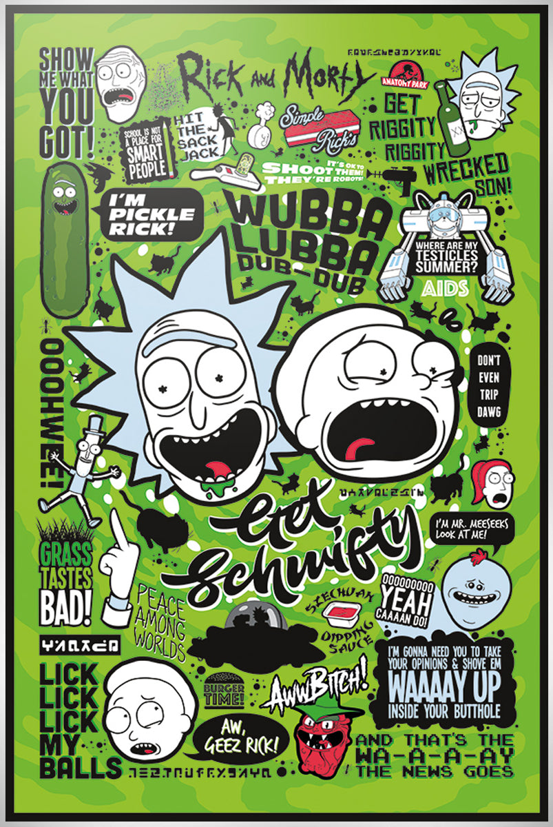Rick and Morty Quotes Maxi Poster