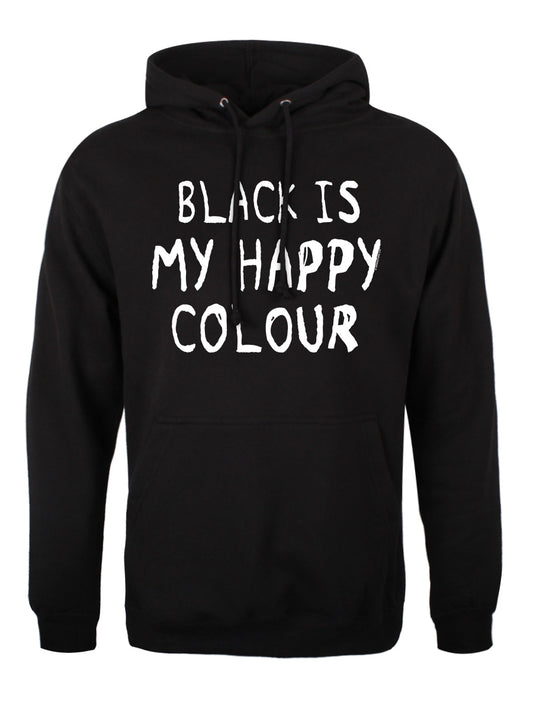 Black Is My Happy Colour Men's Black Hoodie