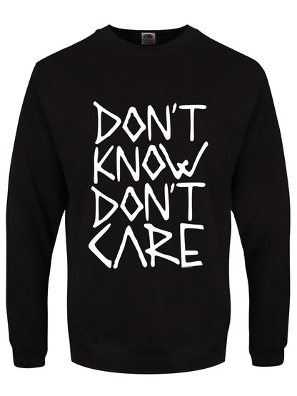 Don't Know Don't Care Men's Black Sweater