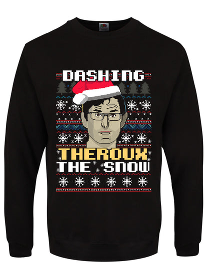 Dashing Theroux The Snow Men's Black Christmas Jumper