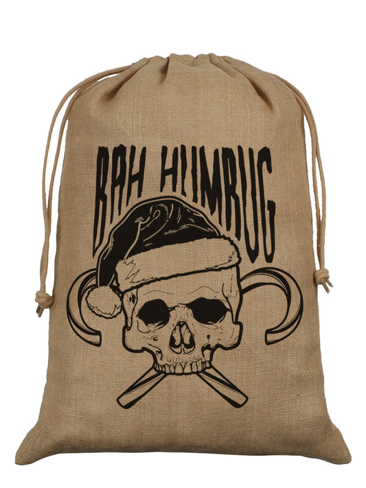 Bah Humbug Hessian Santa Sack