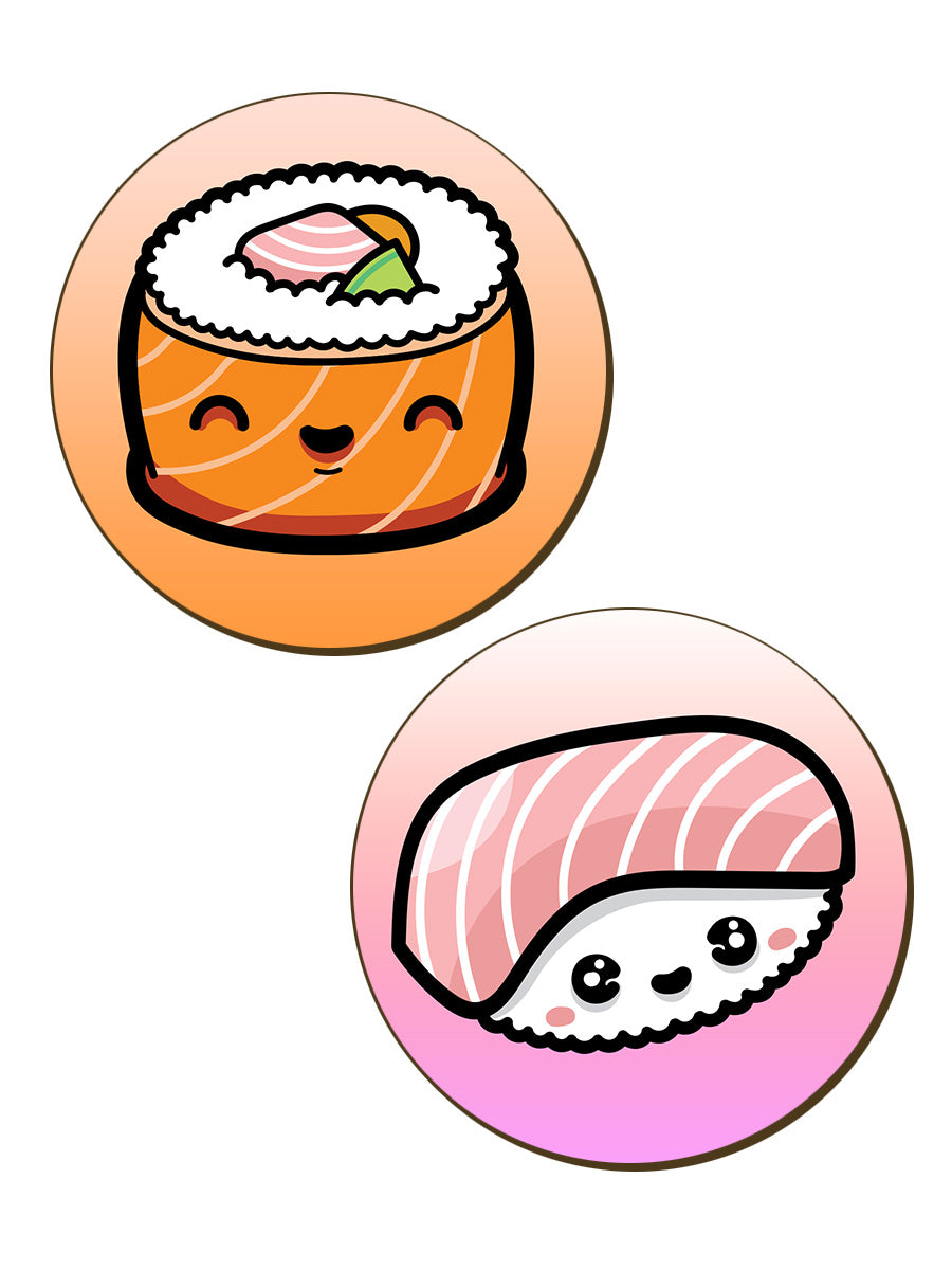 Kawaii Sushi - 4 Piece Coaster Set