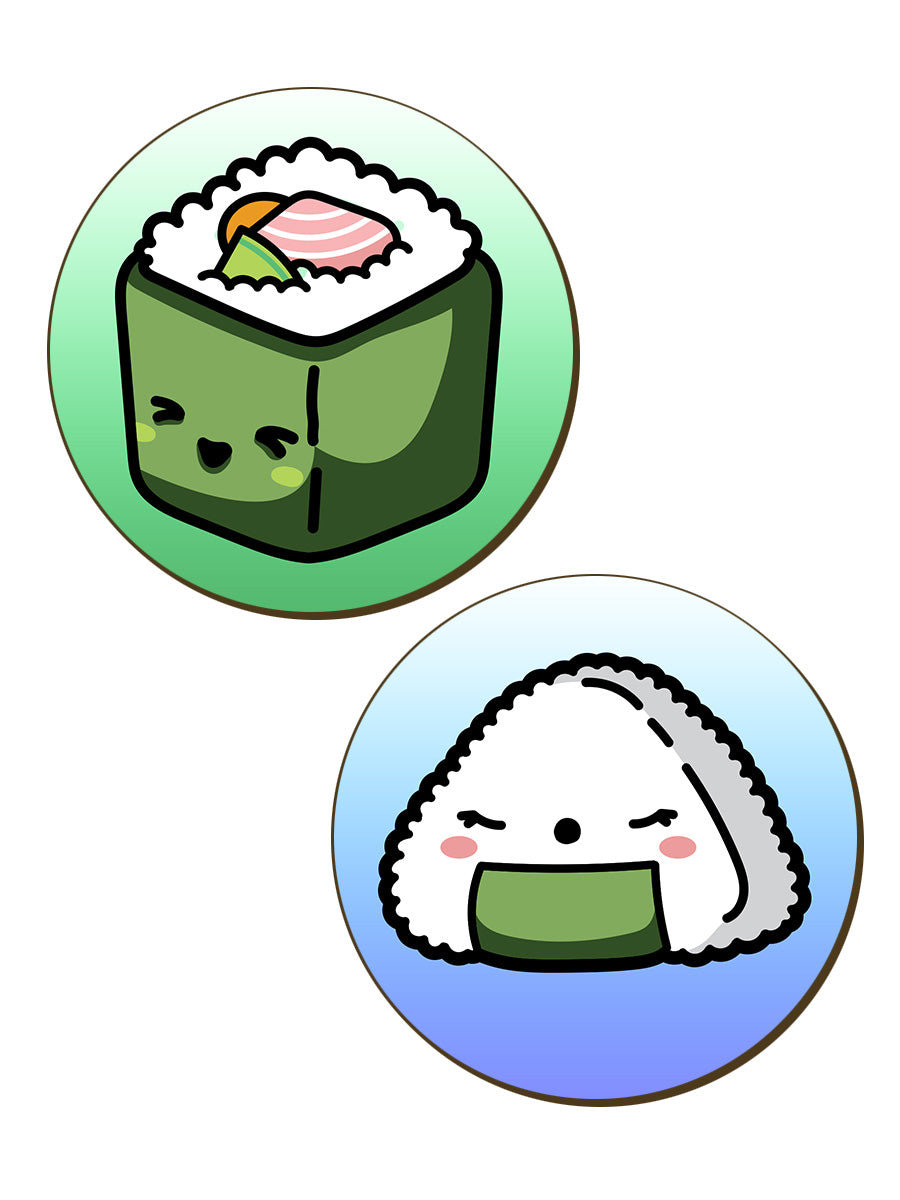 Kawaii Sushi - 4 Piece Coaster Set
