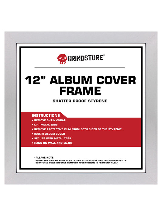 12" Record Cover Album Frame - Silver