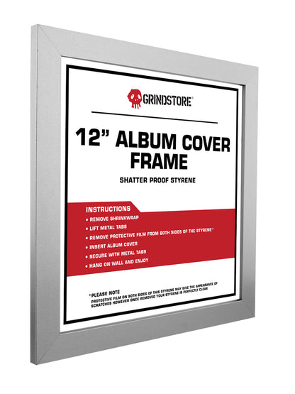 12" Record Cover Album Frame - Silver