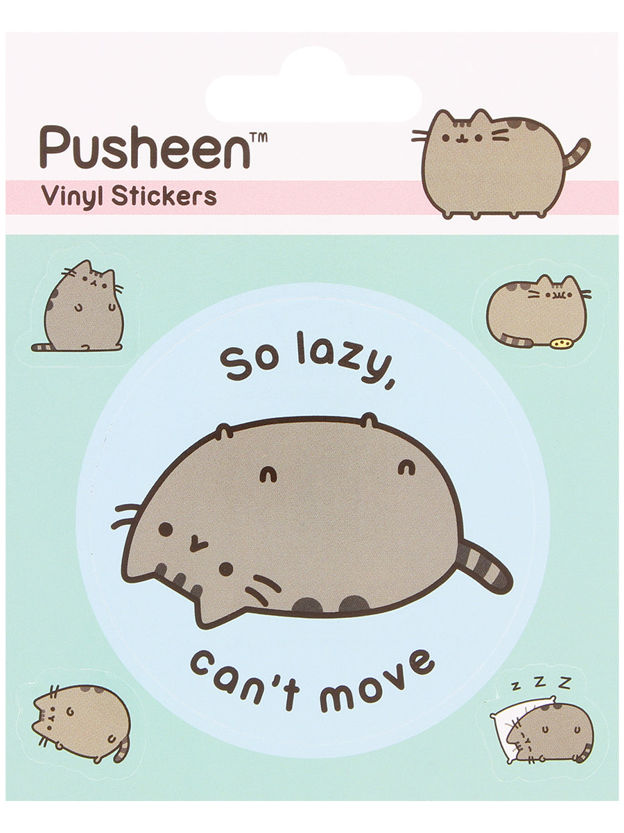 Pusheen Lazy Sticker Set