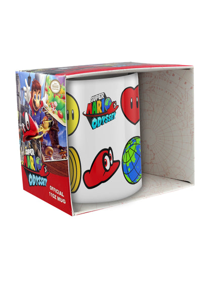 Super Mario Odyssey Icons Boxed Mug