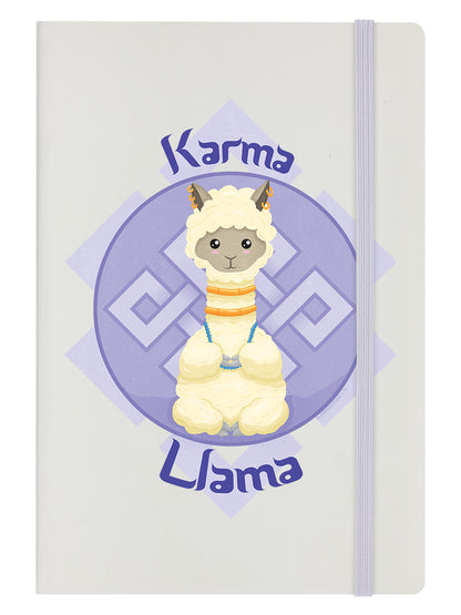 Karma LLama A5 Hard Cover Cream Notebook