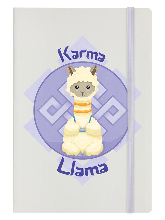 Karma LLama A5 Hard Cover Cream Notebook