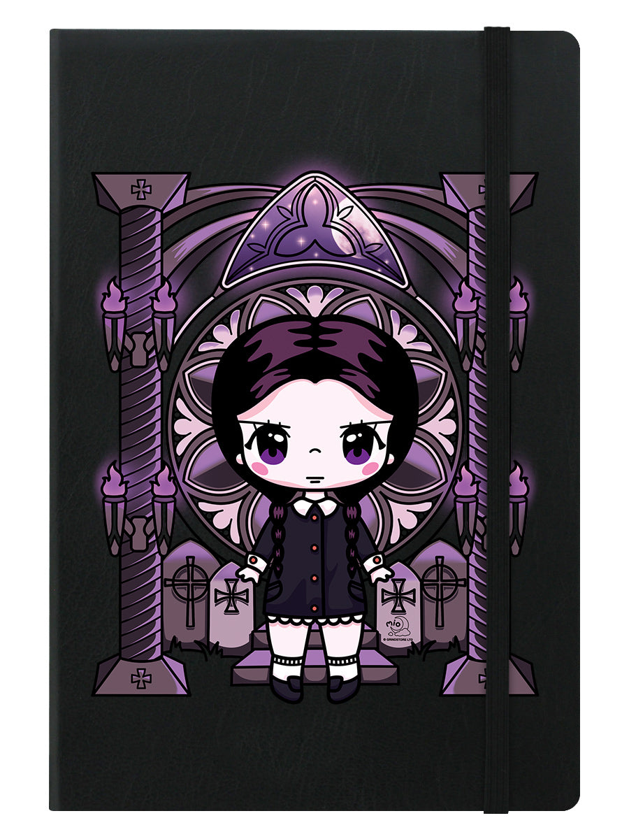 Mio Moon Miss Addams A5 Hard Cover Black Notebook