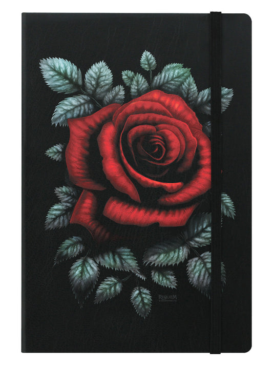 Requiem Collective Cardinal Rose Black A5 Hard Cover Notebook