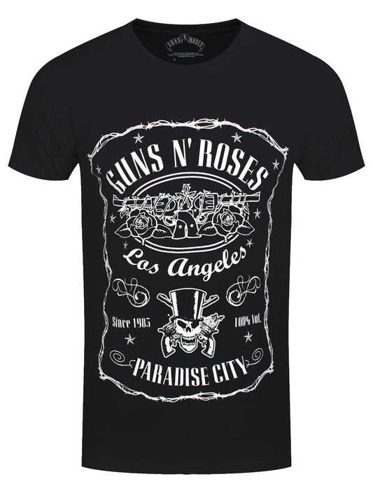 Guns N Roses Paradise City Men's Black T-Shirt