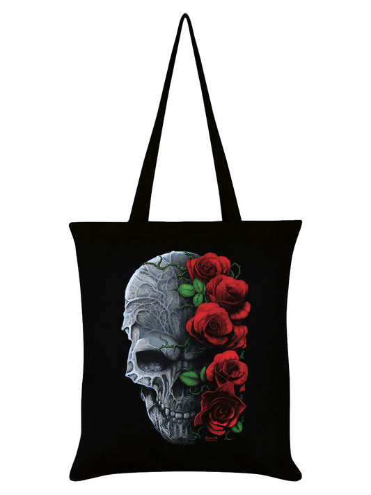 Requiem Collective Immortal Bloom Black Tote Bag