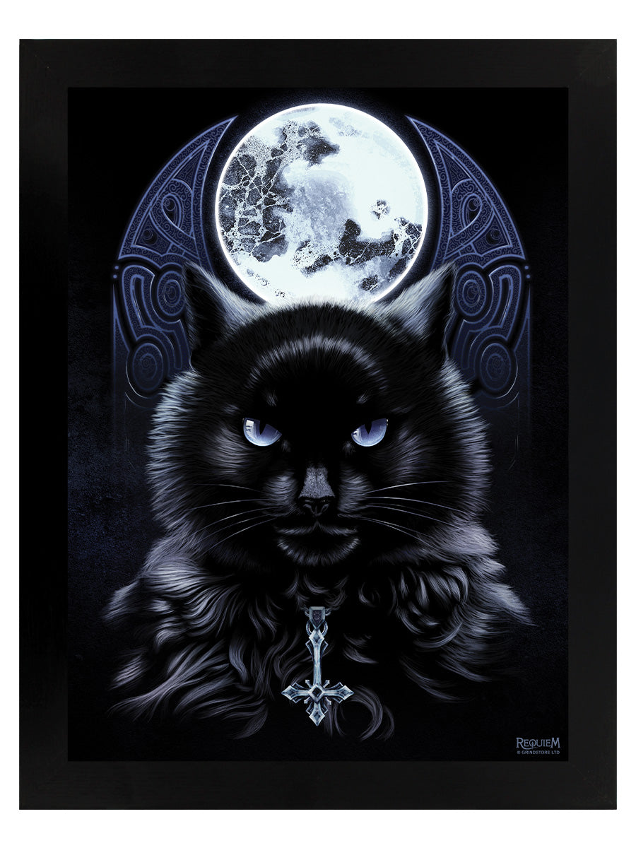 Requiem Collective The Bewitching Hour Black Wooden Framed Print