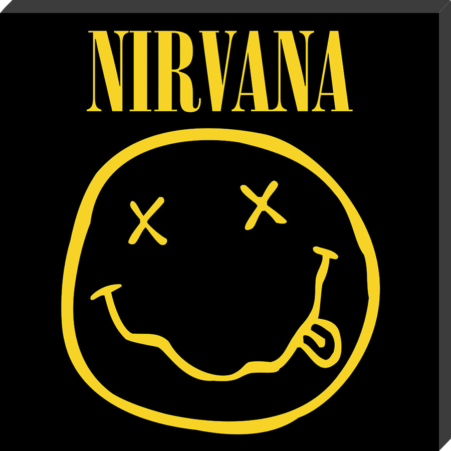 Nirvana Happy Face Classic Album Cover Canvas