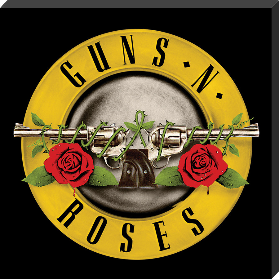Guns N' Roses Bullet Logo Classic Album Cover Canvas
