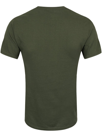 Led Zeppelin Gold Symbols Men's Olive Green T-Shirt