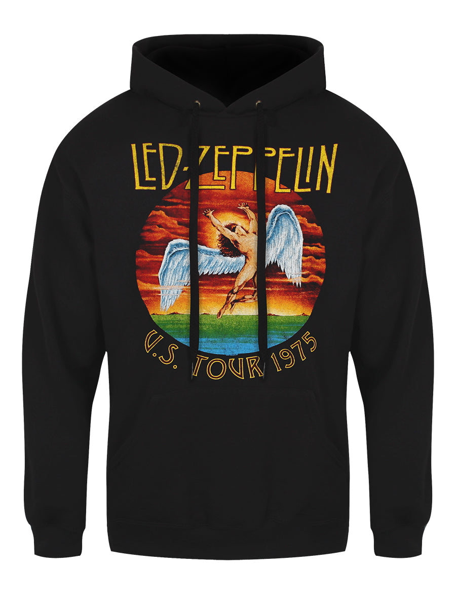 Led Zeppelin USA Tour 1975 Men's Black Hoodie